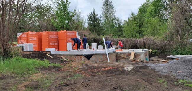 Объект Строительство домов из газобетона